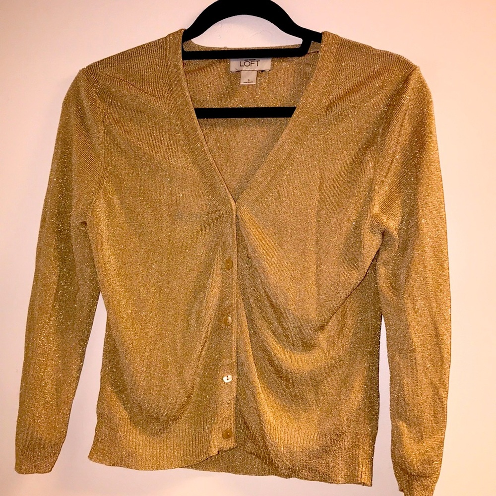 Gold cardigan